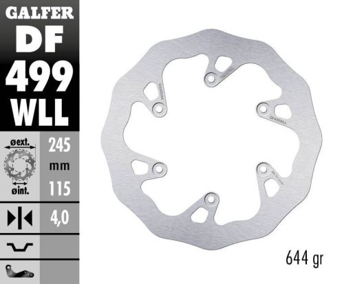 Galfer Disc Frana Fixed Wave Solid Df499Wll