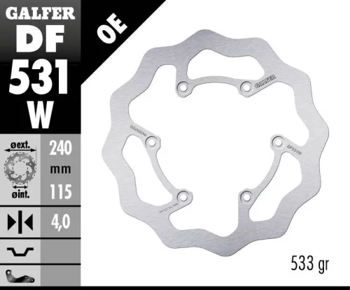 Disc frână Galfer wave off-road DF531W