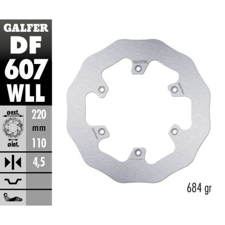 Galfer Disc Frana Fixed Wave Solid Df607Wll