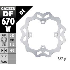 Galfer Disc Frana Fixed Wave Df670W