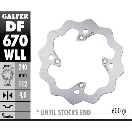 Galfer Disc Frana Fixed Wave Solid Df670Wll