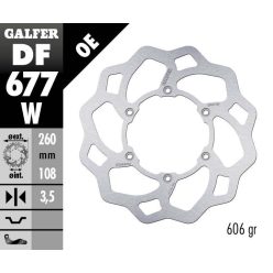 Galfer Disc Frana Fixed Wave Df677W