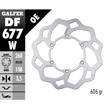 Galfer Disc Frana Fixed Wave Df677W