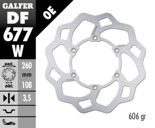 Galfer Disc Frana Fixed Wave Df677W