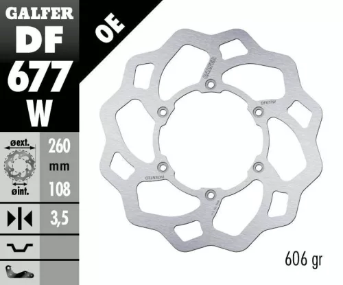 Disc frână Galfer wave off-road DF677W
