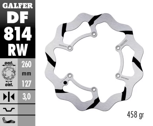 Disc frână Galfer wave off-road DF814RW