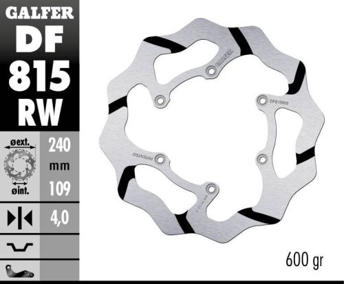 Galfer Disc Frana Fixed Wave Grooved Df815Rw