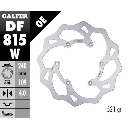 Galfer Disc Frana Fixed Wave Df815W