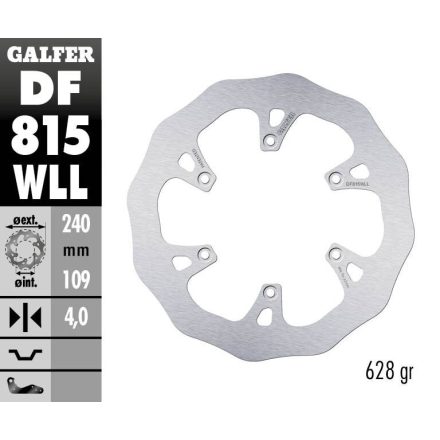 Galfer Disc Frana Fixed Wave Solid Df815Wll