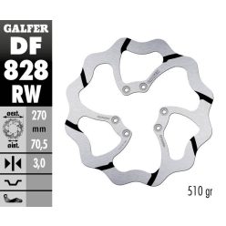 Galfer Disc Frana Fixed Wave Grooved Df828Rw