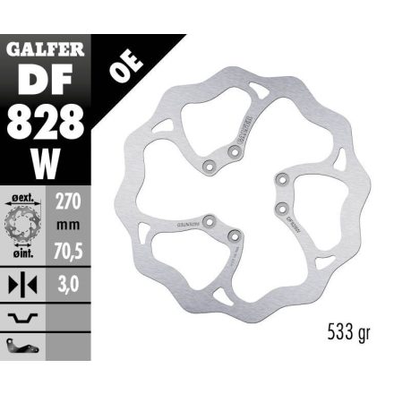 Galfer Disc Frana Fixed Wave Df828W