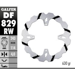 Galfer Disc Frana Fixed Wave Grooved Df829Rw