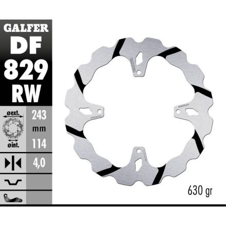 Galfer Disc Frana Fixed Wave Grooved Df829Rw