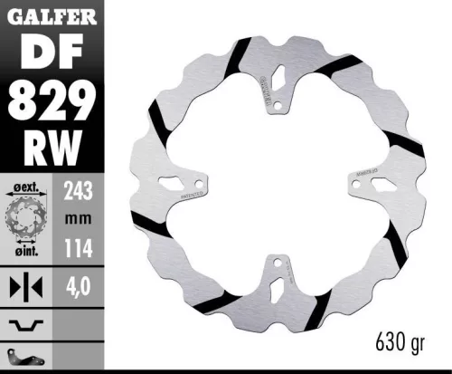 Disc frână Galfer wave off-road DF829RW