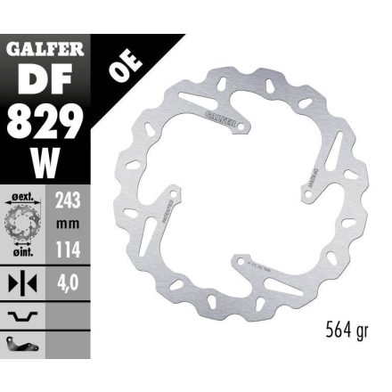 Galfer Disc Frana Fixed Wave Df829W