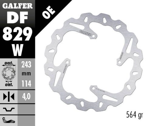 Galfer Disc Frana Fixed Wave Df829W