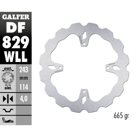 Galfer Disc Frana Fixed Wave Solid Df829Wll