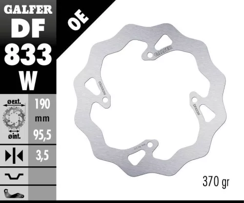 Disc frână Galfer wave off-road DF833W