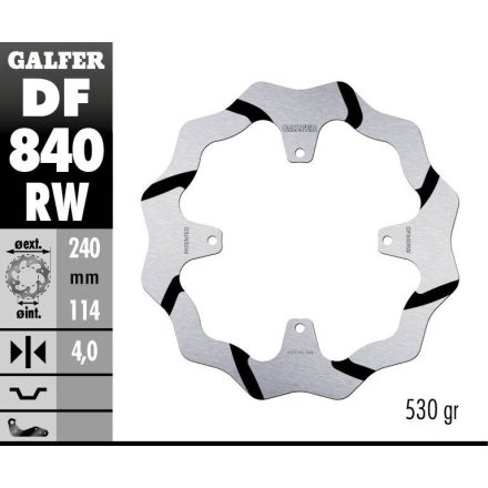 Galfer Disc Frana Fixed Wave Grooved Df840Rw