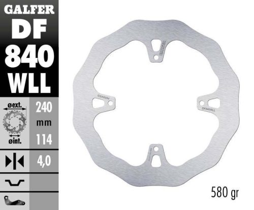 Galfer Disc Frana Fixed Wave Solid Df840Wll