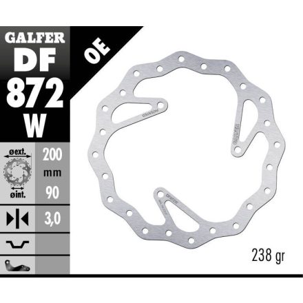 Galfer Disc Frana Fixed Wave Df872W