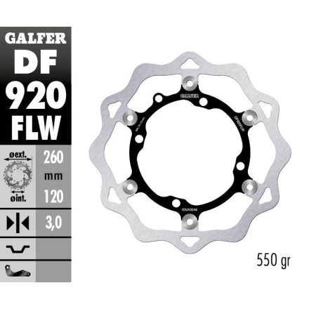 Galfer Disc Frana Float Wave Df920Flw