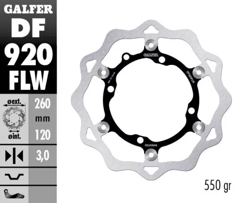Disc frână Galfer flotant off-road DF920FLW
