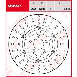 Trw Brake Disc Trw Msw512 Msw512