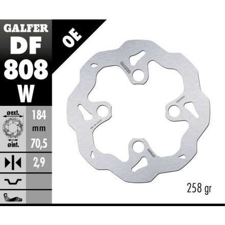 Galfer Disc Frana Wave Fixed Df808W