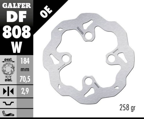 Galfer Disc Frana Wave Fixed Df808W