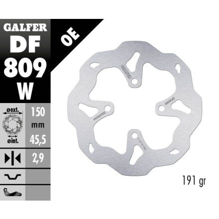 Galfer Disc Frana Wave Fixed Df809W