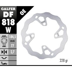 Galfer Disc Frana Wave Fixed Df818W