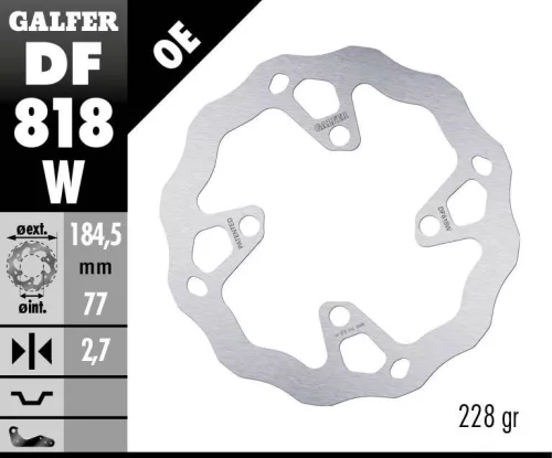 Disc frână Galfer wave off-road DF818W