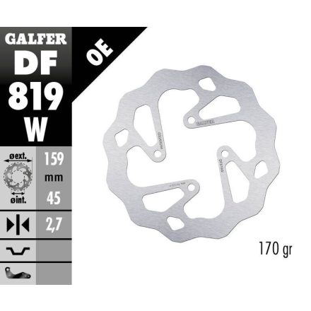 Galfer Disc Frana Wave Fixed Df819W