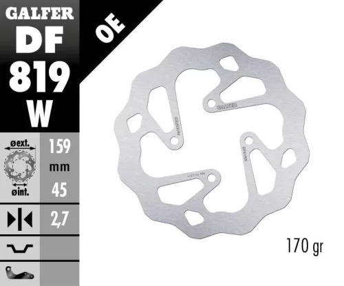 Disc frână Galfer wave off-road DF819W