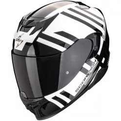 Casca Scorpion EXO-520 EVO AIR Banshee Alb Perlat Negru