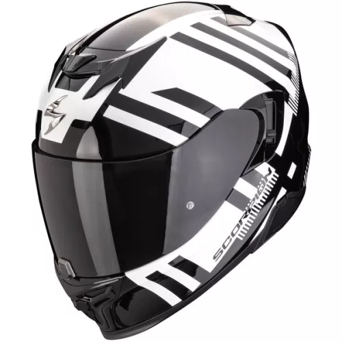 Casca Scorpion EXO-520 EVO AIR Banshee Alb Perlat Negru