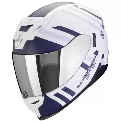 Casca Scorpion EXO-520 EVO AIR Banshee Alb Perlat Negru