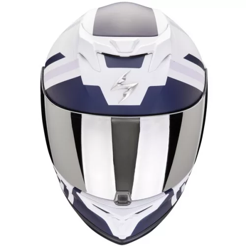 Casca Scorpion EXO-520 EVO AIR Banshee Alb Perlat Negru