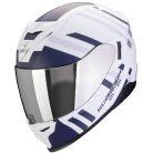 Casca Scorpion EXO-520 EVO AIR Banshee Alb Mat Albastru Violet