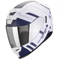   Casca Scorpion EXO-520 EVO AIR Banshee Alb Mat Albastru Violet