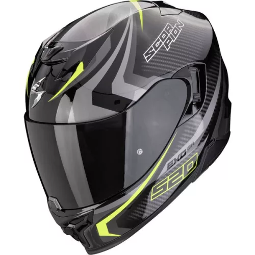 Casca Scorpion EXO-520 EVO AIR Terra Negru Argintiu Rosu