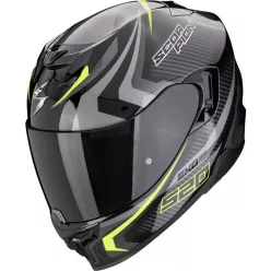  Casca Scorpion EXO-520 EVO AIR Terra Negru Argintiu Galben Fluo