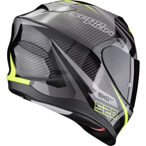 Casca Scorpion EXO-520 EVO AIR Terra Negru Argintiu Galben Fluo