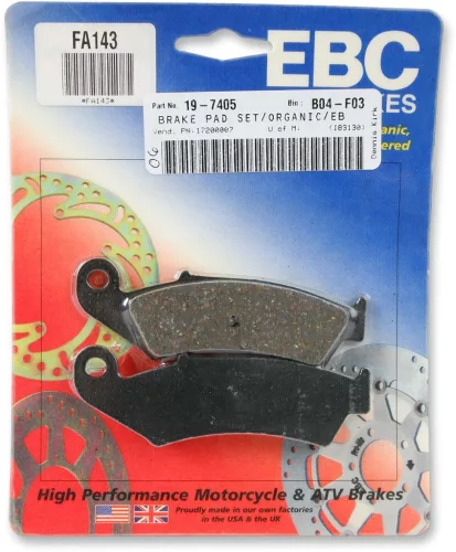 Plăcuțe frână organice EBC FA143