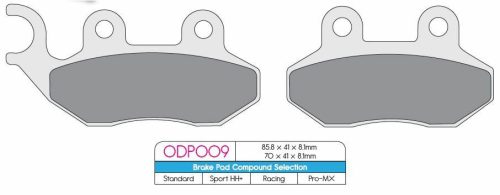 Placute frana DP BRAKES Organic Scuter ODP009