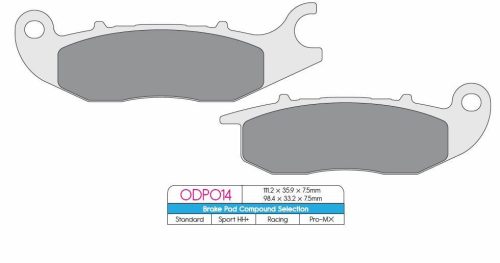 Dp Brakes Placute Frana Hon Odp014