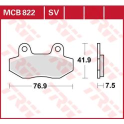 Placute frana TRW Organic MCB822