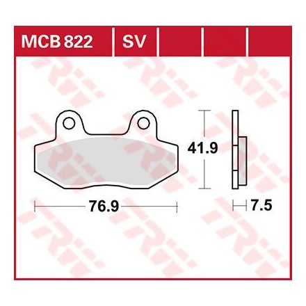 Trw Placute Frana Mcb822 Mcb822