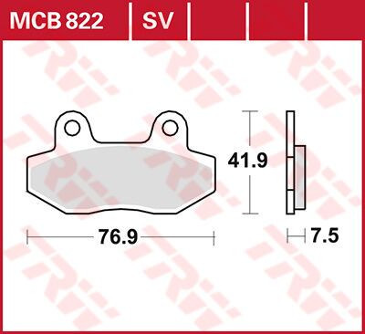 Placute frana TRW Organic MCB822